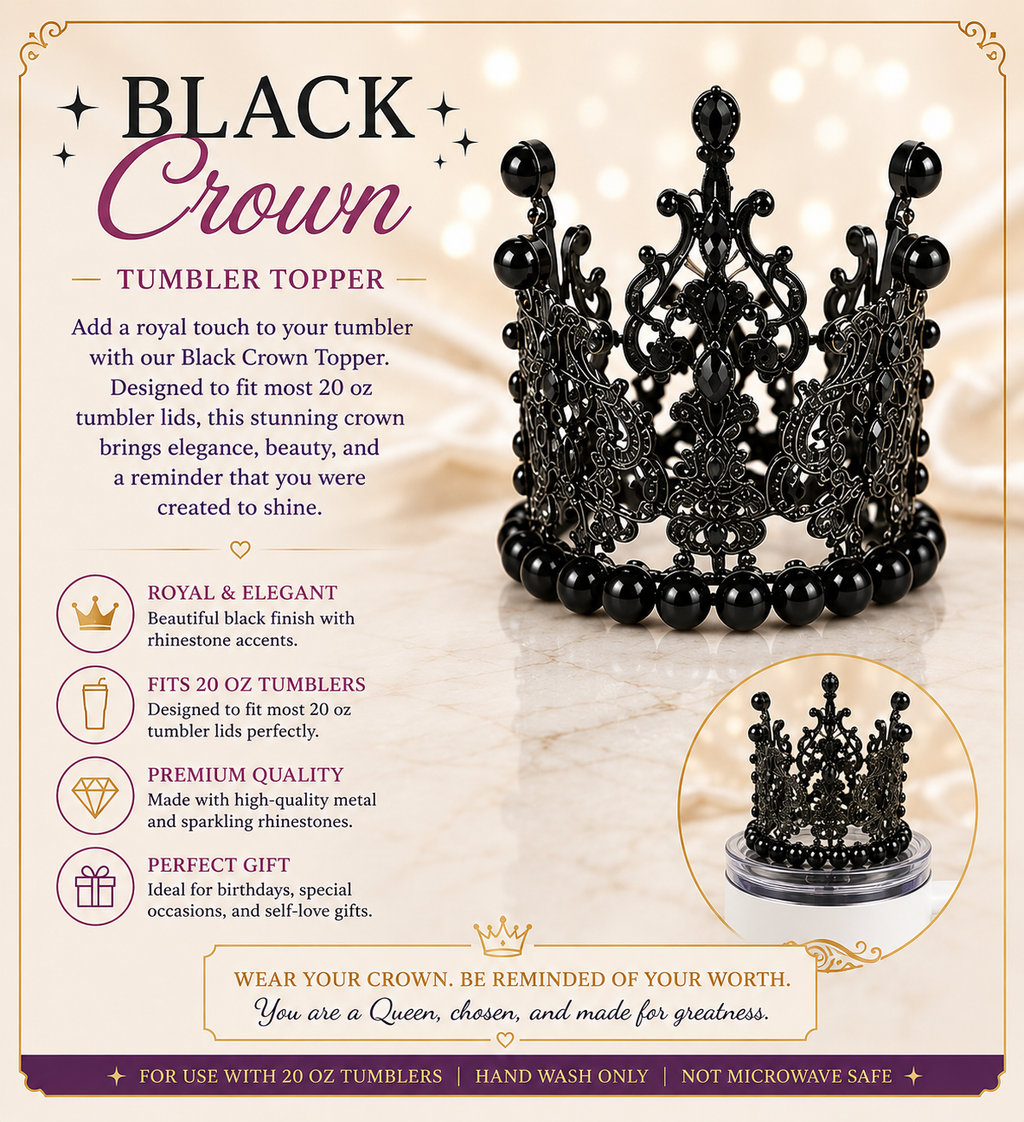 Black Crown Topper