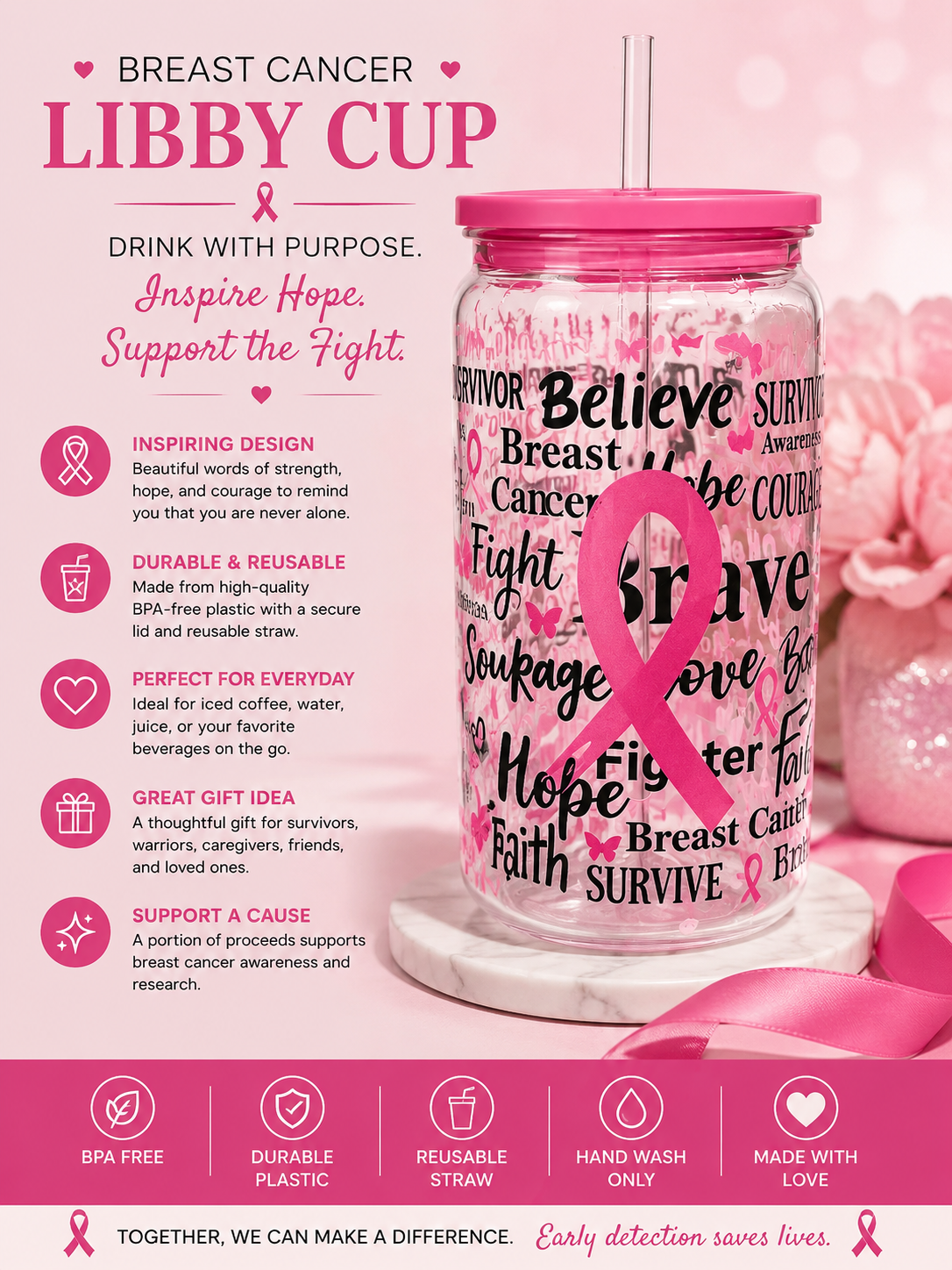 Breast Cancer Libby Cup
