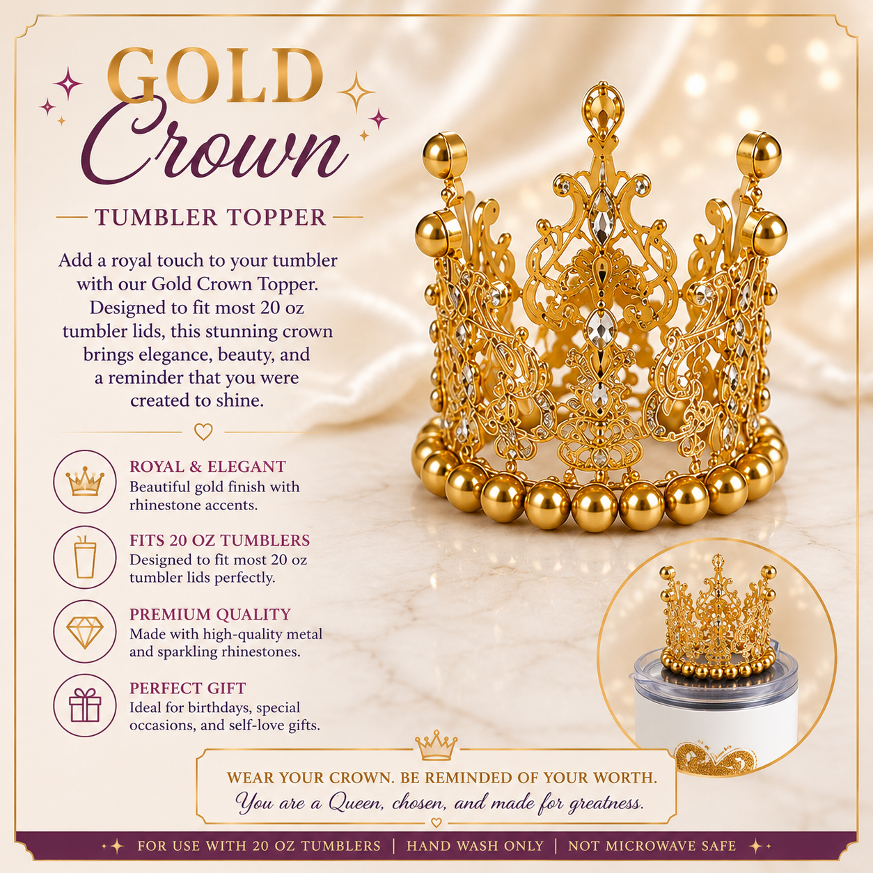 Gold Crown Topper