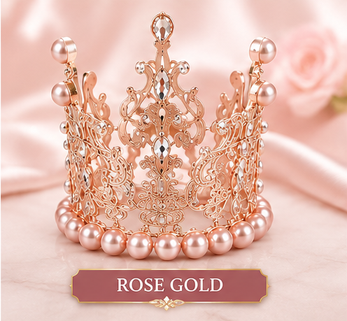 Rose Gold Crown Topper